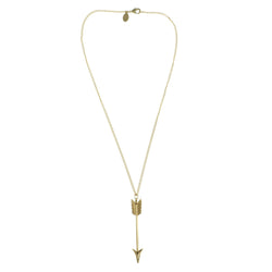 Mi Amore Arrow Pendant-Necklace Gold-Tone