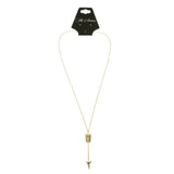 Mi Amore Arrow Pendant-Necklace Gold-Tone