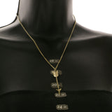 Mi Amore Arrow Pendant-Necklace Gold-Tone