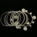 Erica Lyons Designer Bracelet-Set Silver-Tone