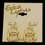 Erica Lyons Dangle-Earrings Gold-Tone