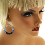 Erica Lyons Dangle-Earrings Silver-Tone/Blue