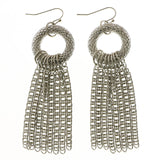 Erica Lyons Chain Dangle-Earrings Silver-Tone