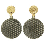 Erica Lyons Dangle-Earrings Dark-Silver/Gold-Tone