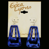 Erica Lyons Dangle-Earrings Silver-Tone/Blue