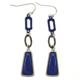 Erica Lyons Dangle-Earrings Silver-Tone/Blue