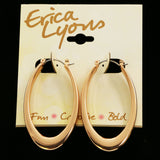 Erica Lyons Hoop-Earrings Copper-Tone