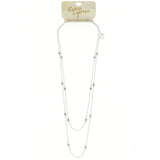 Erica Lyons Adjustable Layered-Necklace Silver-Tone