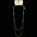 Erica Lyons Adjustable Layered-Necklace Silver-Tone