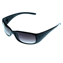 Mi Amore Rectangle-Sunglasses Black Frame/Purple Lens