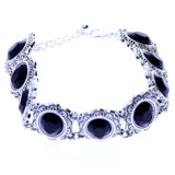 Mi Amore Fashion-Bracelet Silver-Tone/Black