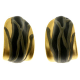 Colorful & Gold-Tone Colored Metal Clip-On-Earrings #LQC115