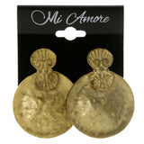 Gold-Tone Metal Clip-On-Earrings #LQC194