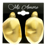 Gold-Tone Metal Clip-On-Earrings #LQC299