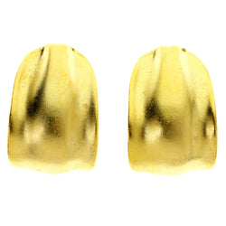 Gold-Tone Metal Clip-On-Earrings #LQC306