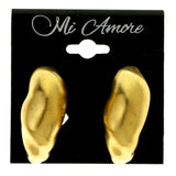 Gold-Tone Metal Clip-On-Earrings #LQC321