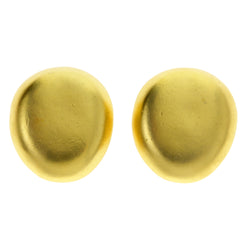 Gold-Tone Metal Clip-On-Earrings #LQC325