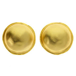 Gold-Tone Metal Clip-On-Earrings #LQC343
