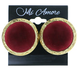 Mi Amore Clip-On-Earrings Gold-Tone/Red