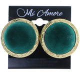 Mi Amore Clip-On-Earrings Gold-Tone/Green