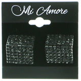 Mi Amore 3D Clip-On-Earrings Black