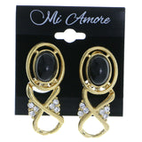 Mi Amore Clip-On-Earrings Gold-Tone/Black