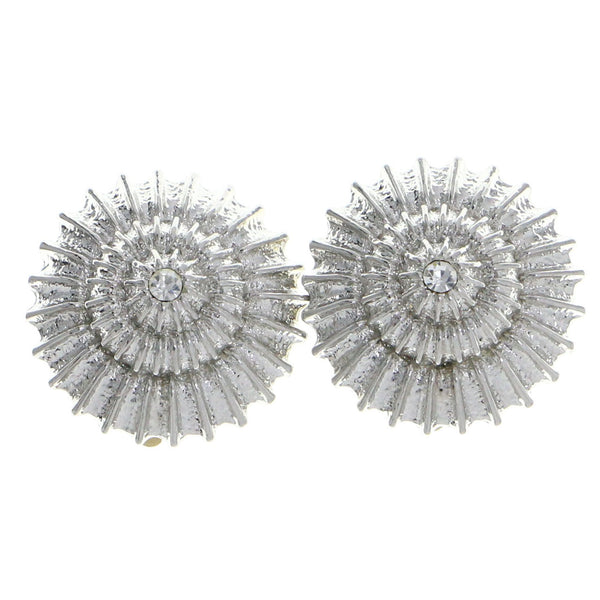 Mi Amore Clip-On-Earrings Silver-Tone