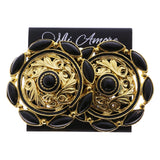 Mi Amore Clip-On-Earrings Gold-Tone/Black