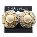 Mi Amore Clip-On-Earrings Gold-Tone/Silver-Tone