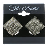 Mi Amore Clip-On-Earrings Silver-Tone