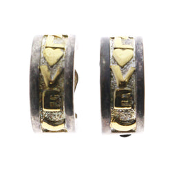 Mi Amore Clip-On-Earrings Silver-Tone/Gold-Tone