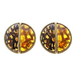 Mi Amore Clip-On-Earrings Gold-Tone/Yellow