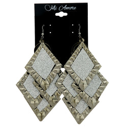 Metal Chandelier-Earrings Silver-Tone & Silver-Tone