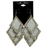 Metal Chandelier-Earrings Silver-Tone & Silver-Tone