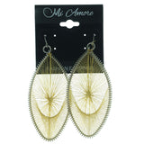 Metal Dangle-Earrings Gold-Tone & Silver-Tone