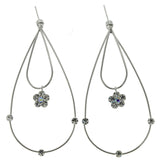 Mi Amore Drop-Dangle-Earrings Silver-Tone