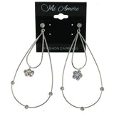 Mi Amore Drop-Dangle-Earrings Silver-Tone