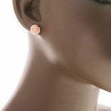 Colorful Rose Flower Stud-Earrings LQE1500