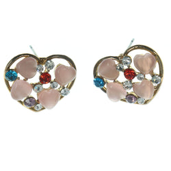 Colorful Heart Stud-Earrings