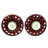 Mi Amore Stud-Earrings Red/White