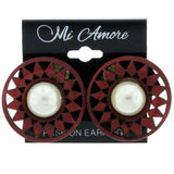 Mi Amore Stud-Earrings Red/White