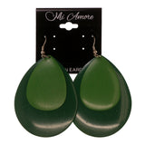 Green Metal Dangle-Earrings #LQE1609