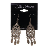 Silver-Tone Metal Dangle-Earrings #LQE1625