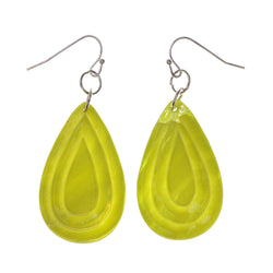 Shell Dangle-Earrings Green Color #LQE1642