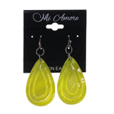 Shell Dangle-Earrings Green Color #LQE1642