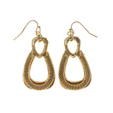 Gold-Tone Metal Dangle-Earrings #LQE1661