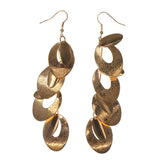 Gold-Tone Metal Dangle-Earrings #LQE1669