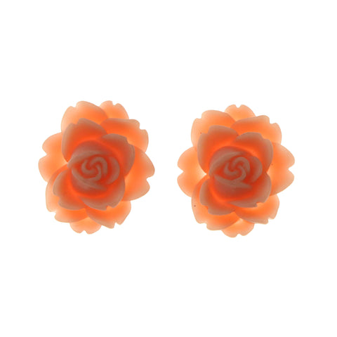 Flower Stud-Earrings Peach Color #LQE1677