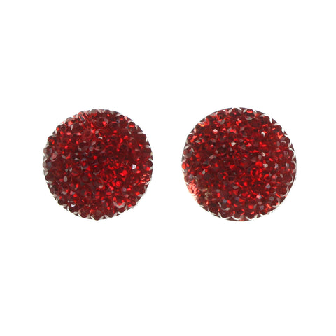 Red Acrylic Stud-Earrings #LQE1681