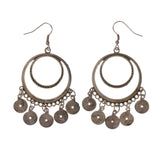 Silver-Tone Metal Dangle-Earrings #LQE1689